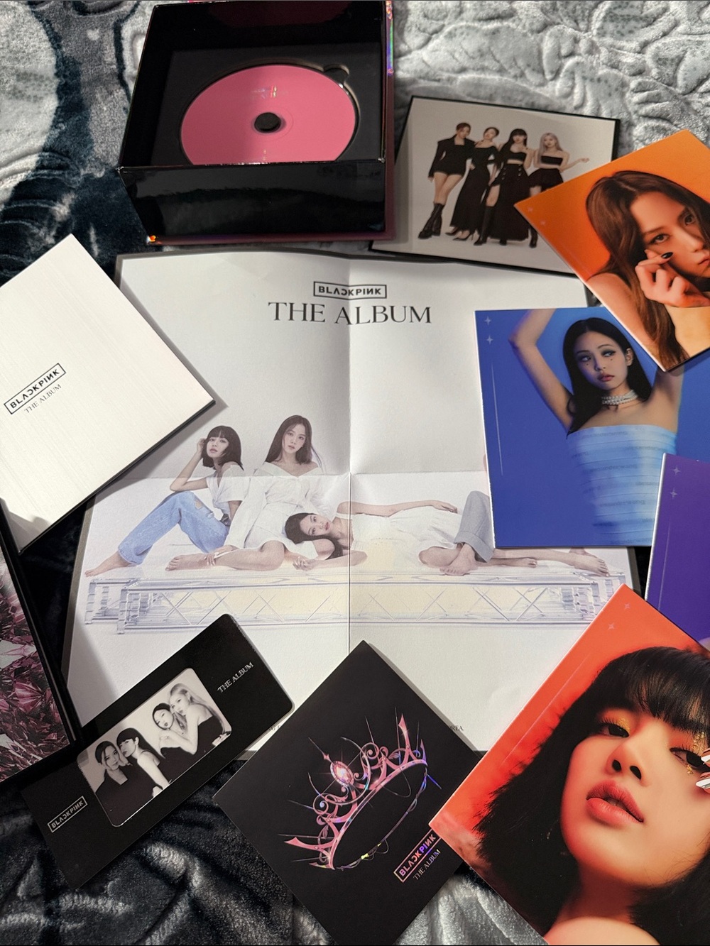 BLACKPINK The Album Fan Set - Pink CD & Photo Cards